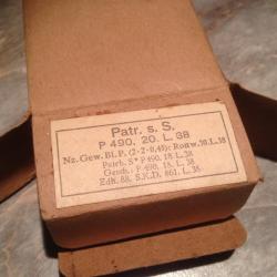 boite vide cartouches mauser s.S 1938 ww2