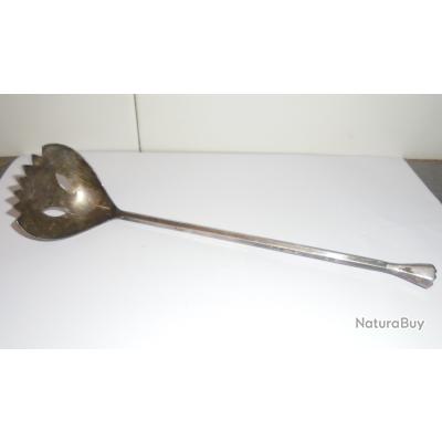 12,8 cm jolie cuillère à sucre métal argenté dans son coffret vintage ancien - Décoration