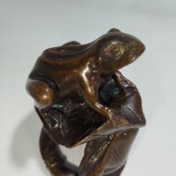 Grenouille bronze hauteur 8cm