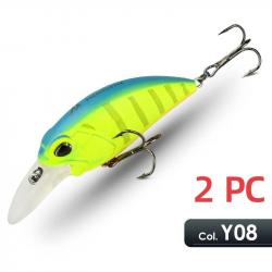 lot de deux cranckbait 10 cm 14gr profondeur 2.00 2.50 mètres style 3