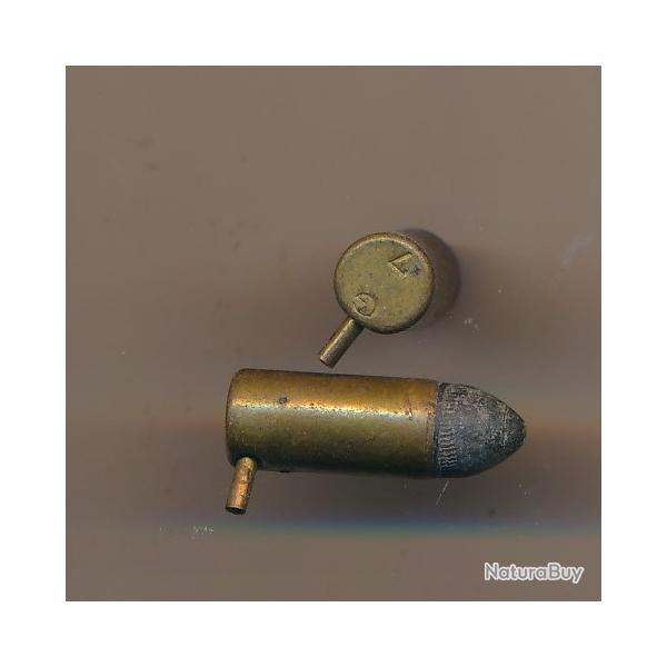 (10869) UNE RARE CAL 7 mm LEFAUCHEUX A BROCHE  A Balle par GVELOT marquage G 7
