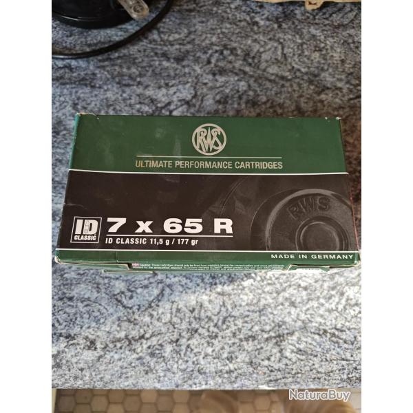 Balle 7x65r RWS ID CLASSIC lot de 3