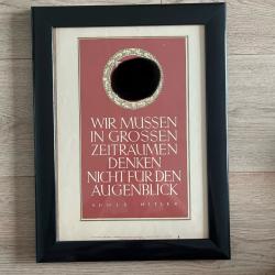 Affiche de propagande, Allemagne 1943.Vendu avec cadre sur mesure