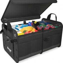 Sac pour Coffre de qualité supérieure, avec Couvercle, Organiseur de Coffre XXL de 60 litres