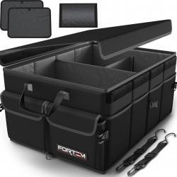 Organiseur de coffre de voiture, pliable, plusieurs compartiments, rangement, 50 L