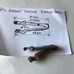 VENDU PAR LE-CUIRASSIER  N°2 RESSORT DE PLATINE ( BASSINET ) POUR PISTOLET À SILEX