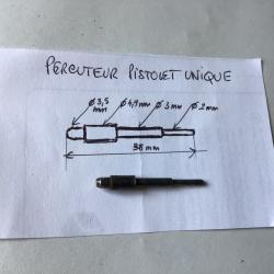 VENDU PAR LE-CUIRASSIER PERCUTEUR PISTOLET UNIQUE MODÈLE L