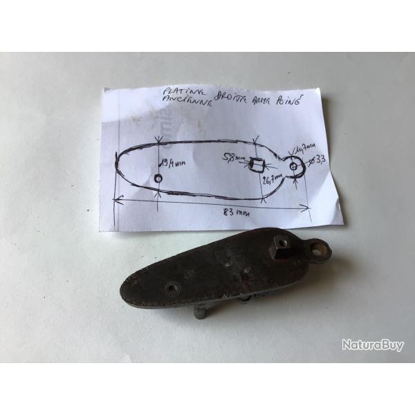 VENDU PAR LE-CUIRASSIER PETITE PLATINE DE PISTOLET ANCIEN