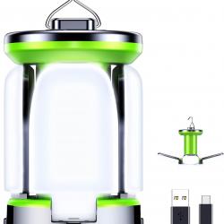 Lanterne Camping Rechargeable, Lampe Camping LED Pliable, 7 Modes d'éclairage 60 LED Super Brillant