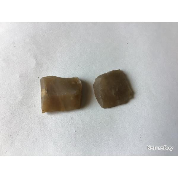 VENDU PAR LE-CUIRASSIER LOT DE DEUX SILEX POUR PETITES ARMES DE POING