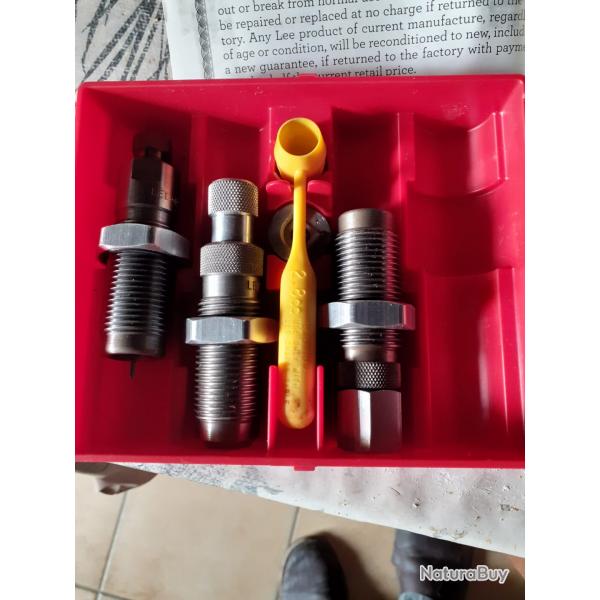 JEU D'OUTILS 3P LEE AVEC SUPPORT DOUILLE 45 ACP / 45 AUTO RIM (occasion)