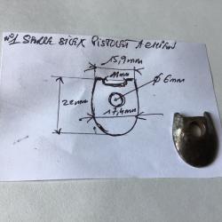 VENDU PAR LE-CUIRASSIER N° 1 MACHOIRE SERRE SILEX DE PISTOLET ANCIEN