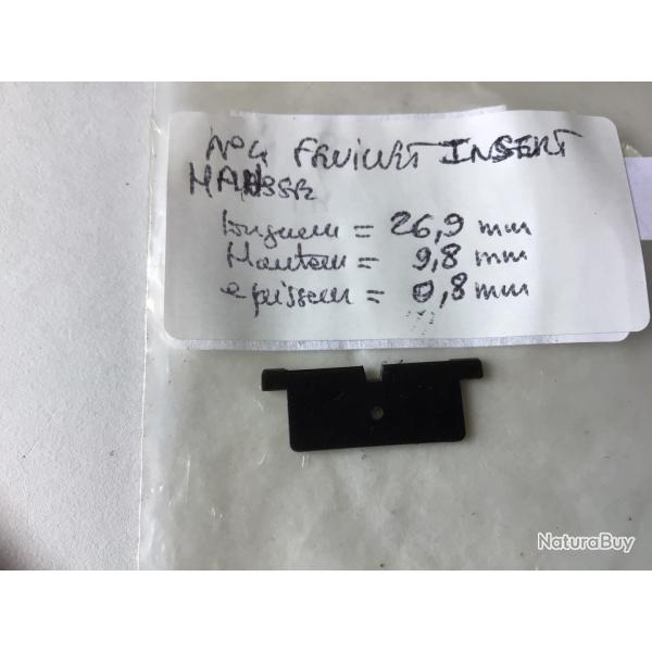 VENDU PAR LE-CUIRASSIER N 4 FEUILLET INSERT DE HAUSSE CARABINE OU PISTOLET MARQUE  DTERMINER