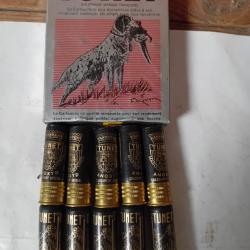 Boîte jamais ouverte  de 10 cartouches anciennes  TUNET cal16 douilles cartons  noires