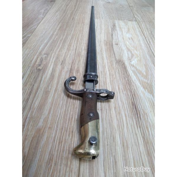 Sabre baonnette pour fusil Chassepot Gras 1877