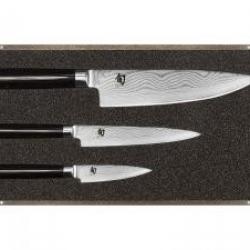 Set de 3 couteaux Kai SHUN DM.0700 + DM.0701 + DM.0706 coffret bois.