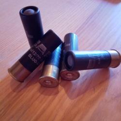 Cartouche calibre 12/70 SAPL slug gomme cogne X 5