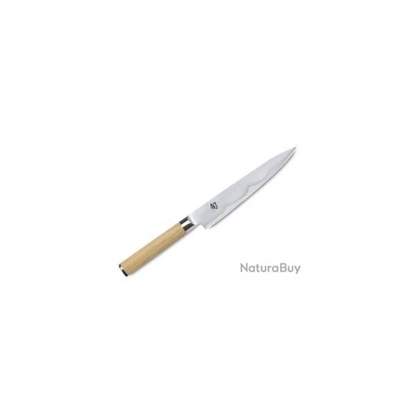 Couteau universel Kai SHUN WHITE Lame 15 cm acier damas inox compos de 32 couches
