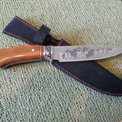 Couteau droit cerfs