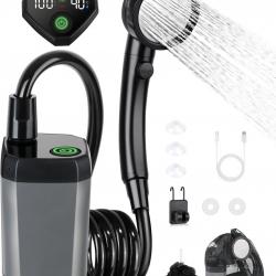 Kit Douche de Camping, Douche Portable,Pompe de Douche Électrique Rechargeable