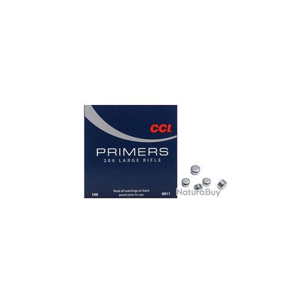 Amorces CCI Primers Magnum 200 Large Rifle 10 boites pour 1000 armorces