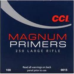 Amorces CCI Primers Magnum 250 Large Rifle Magnum 10 boites pour 1000 armorces