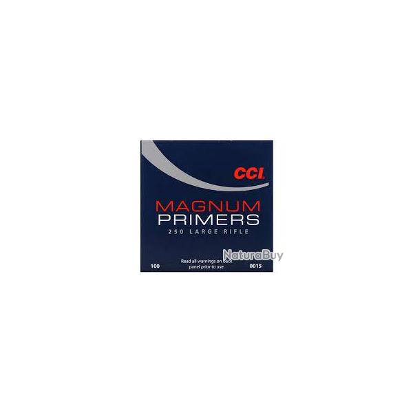 Amorces CCI Primers Magnum 250 Large Rifle Magnum 1 boite de 100 amorces