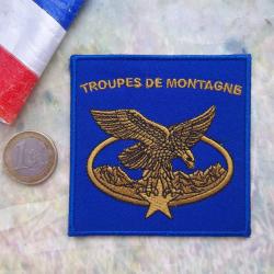 écusson militaire troupes de montagne patch insigne tissu