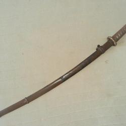 Monture sabre militaire  Japonais  koshirae  shingunto katana  WW2 Japon