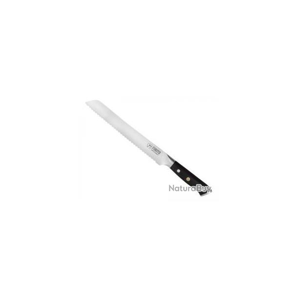 Couteau  pain Fukito EBENE X50 lame 23cm acier X50CrMoV15
