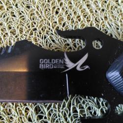 Couteau droit Golden bird