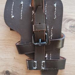 HOLSTER EN CUIR POUR LUGER,MODELE FALLSCHIRMJAGER