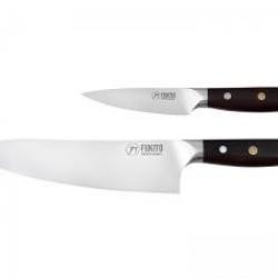 Coffret 2 couteaux Fukito EBENE X50 office 9 cm - réf. B13S.SG et chef 21 cm - réf. B13S.CS