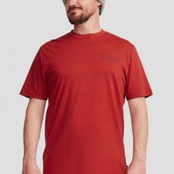 Tee Shirt en Coton Kathmandu "Graphic Men's Exploration Organic Cotton SS Tee" L Rouge