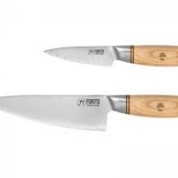 Coffret 2 couteaux Fukito PAKKA SAN MAI chef 21 cm - réf. B37S.CS et office 9 cm - réf. B37S.SG