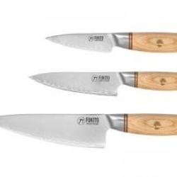 Coffret 3 couteaux Fukito PAKKA SAN MAI