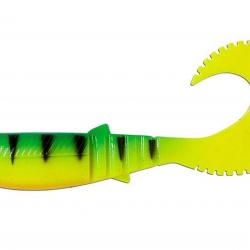 Leurre souple Savage Gear Cannibal curltail 10cm firetiger