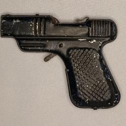Pistolet jouet ancien en tôle vintage 50/60 n°11
