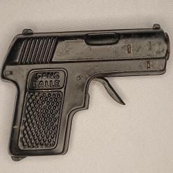 Pistolet jouet à bouchon JEP en tôle vintage 50/60 n°12