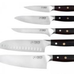 Trousse de 5 couteaux de cuisine Fukito EBENE X50