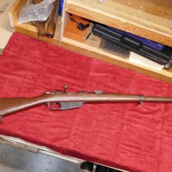 Fusil CARCANO 1891/41 en 6.5x52 carcano daté 1942 pièce de terrain pas repassée dans les arsenaux