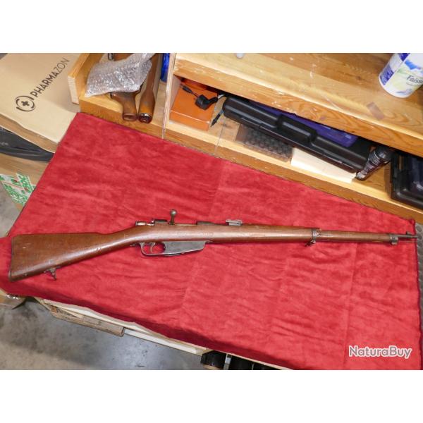 Fusil CARCANO 1891/41 en 6.5x52 carcano dat 1942 pice de terrain pas repasse dans les arsenaux