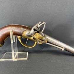 PISTOLET D'ARÇON MODÈLE 1777 DATÉ 82 à silex