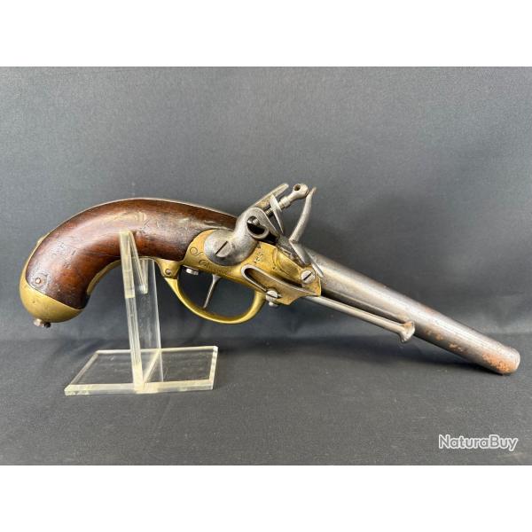 PISTOLET D'ARON MODLE 1777 DAT 82  silex
