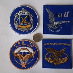 lot écussons fusilier marin commando ALAT insignes tissu collection