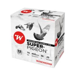 CARTOUCHES WINCHESTER SUPER PIGEON 12/70 36G BOURRE JUPE X25