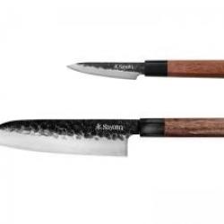 Coffret 2 couteaux SEQUOIA SAN MAI Santoku 17 cm - réf. PM8S.RS + office 9 cm - réf. PM8S.SG