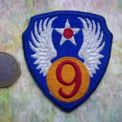 écusson patch US 9th Air Force USAAF brodé WWII - insigne REPRO !
