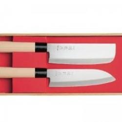 Coffret 2 couteaux Sekiryu Nakiri 16,5 cm - Santoku 16,5 cm