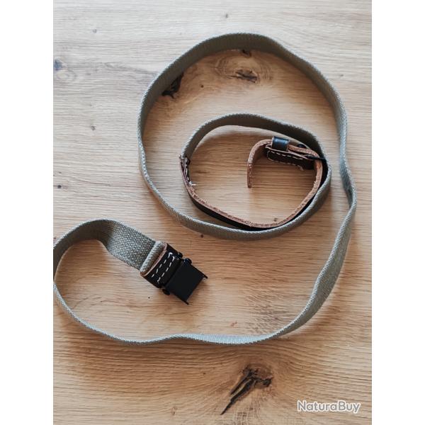 SANGLE EN TOILE ET CUIR POUR K-98.MODLE AFRIKA KORPS